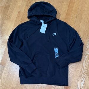 NWT Nike Men's Dark Hoodie with Logo Large
